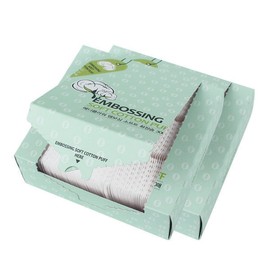 Embossed Soft Cotton Pads 300 Sheets 1+1 Total 600 Sheets 100% Pure Cotton / 엠보싱 소프트 화장솜 300매 1+1 총600매 순면100%