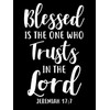 Blessed is The One Who Trusts in The Lord Stickers,