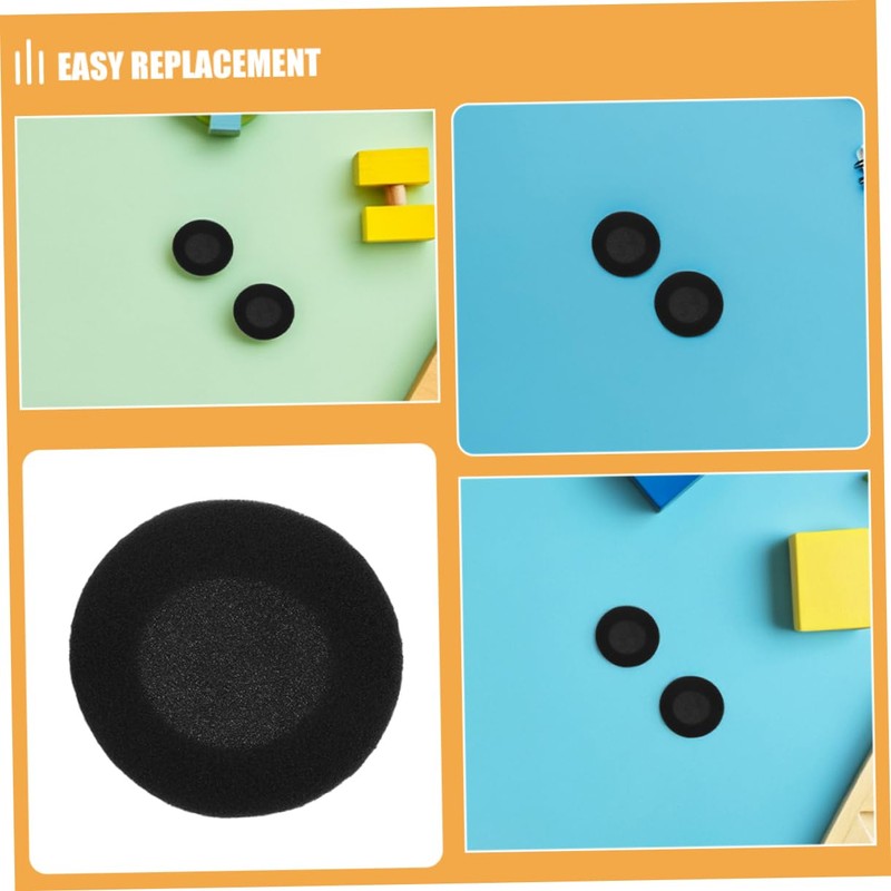MERRYHAPY Comfortable Headphone Sponge Covers Round Ear Bud Cushion Covers