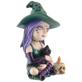 Cosplay Kids Witching Hour - Made of Artificial Stone, Hand Coloured, by Veronese