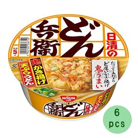Donbei Demon Mixed vegetable tempura Udon 3.4oz 6pcs Japanese Instant Noodle Cup Udon Nissinn Ninjapo