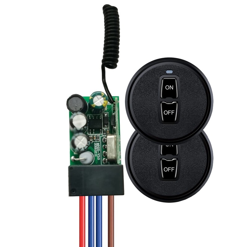 Meskliu Wireless Lights Switch Kit,AC 110V/120V/220V/240V Mini Wireless Remote Switch,10A
