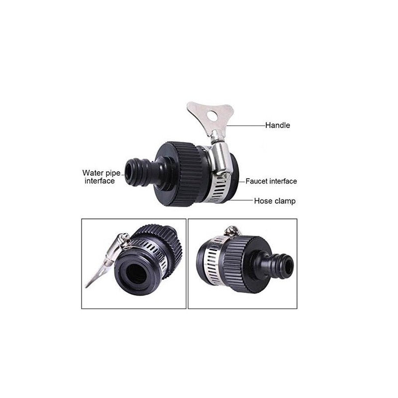 Tap to Hose Adapter Male Threaded Connector for Kitchen, Garden