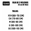 Techno Faja De 3 Velcros Talle Alto Triple Ajuste 25