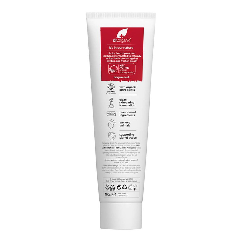 Dr Organic Pomegranate Toothpaste, 100ml