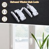 10-Pack Universal Window Sash Locks, White Iron Cam Action Latches