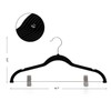 Hangerman Basic Hangers Suede Hanger Bottom Hanger Non-Slip Hanger Clip