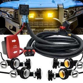 OZ-USA Turn Signal Amber & Red LED Pulse Busbar Plug Wire Harness Kit for XPEDITION ADV