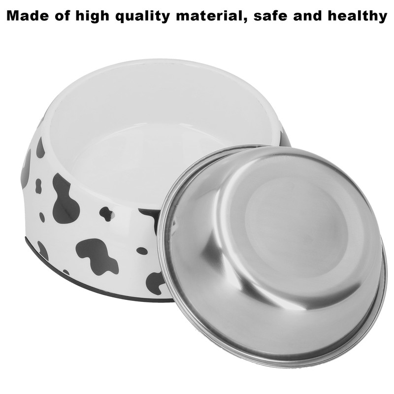 Dog Food and Water Bowl AntiSlip Base Stainless Steel Pet