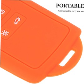 Funda de Silicona para Llave de Coche Inteligente Naranja Protección Antiarañazos y Diseño Elegante para Modelos Koleos y Captur