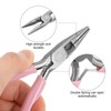 sourcing map Mini Needle Nose Pliers 4.5 Inch Toothed Precision