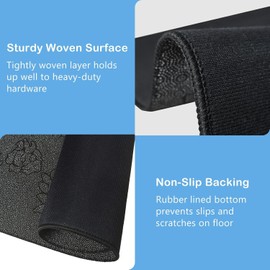 Drum Rug, Drum Mat 4X5.3FT Drum Carpet with Non-Slip Grip Bottom, Soundproof Music Rug, Tightly Woven Drum Pad for Jazz Drum & Electric Drum Set, Ideal Gift for Drummer