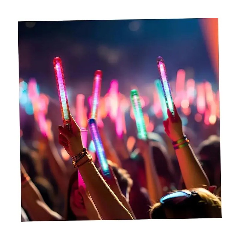 Varita Luz Led 12 Piezas Baston Luminoso Collar