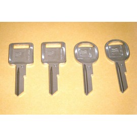Four Keys For CORVETTE CAMARO NOVA CHEVELLE 1972 1976 1980 1987 OEM KEY GM BLANKS C D KEYS 2 SETS