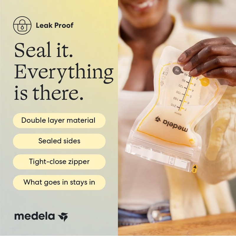 Medela Easy Pour Breast Milk Storage Bags, 100 Count, 7