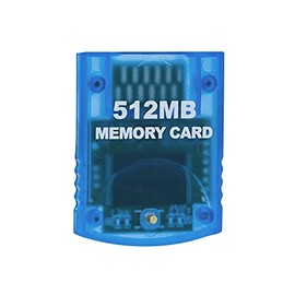 Mcbazel Mcbazel Gamecube Memory Cards,Memory Card Compatible with Gamecube and Wii Console - Blue 512MB (8192 Blocks)