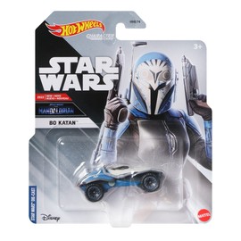 Hot Wheels Character Cars, Bo-Katan, Vehículo de Juguete para niños de 3 años en adelante