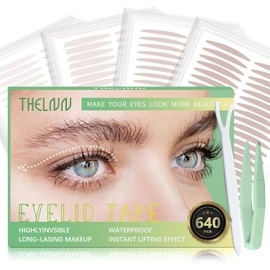 Double Eyelid Tape,Eyelid Lifter Strips,Eyelid Tape for Hooded Eyes Invisible,Hooded, Droopy Lids,Eyelid Tape,Invisible Eyelid Tape for Hooded Eyes,Invisible Eyelid Tape
