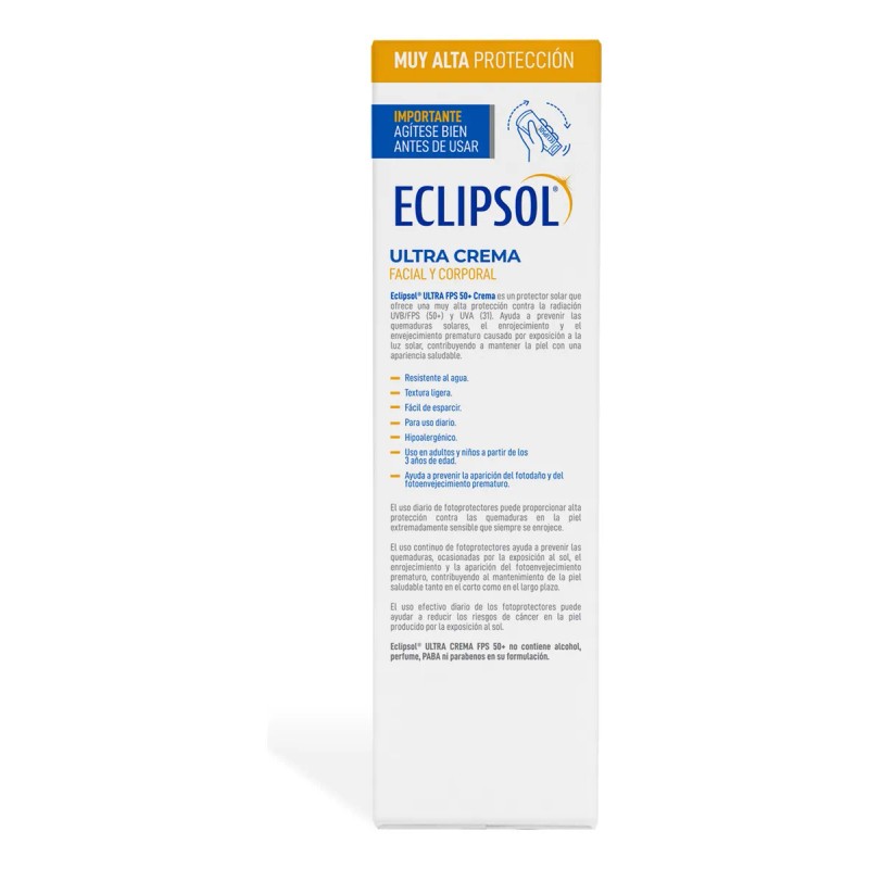 Pack Eclipsol Ultra Crema Protector Solar Facial Corporal Fps50 60g