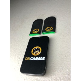 DA GAMERS Dedales Gamer Premium Guantes para Dedo Fibra de Carbono Elite V6 Original Pro Gaming Competitivo Transpirable Antisudor Fundas Touch Flexibles Resistentes (Verde)