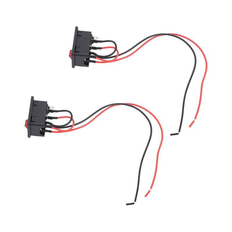 2PCS Pottery Machine Power Switch Push Button Safe Heat Resistant