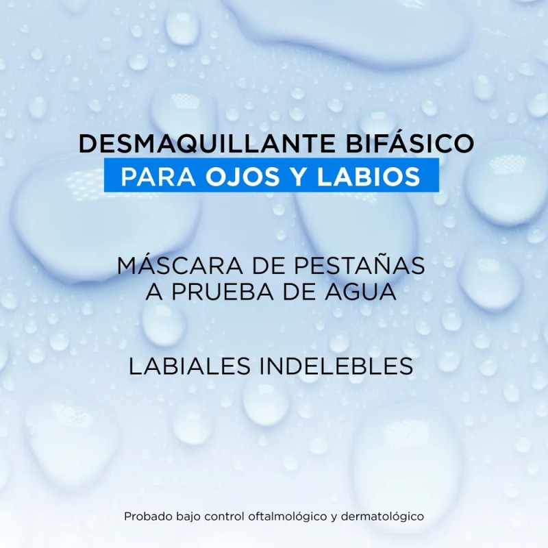 L'Oreal Paris Desmaquillante Bifásico para Ojos y Labios, Todo Tipo