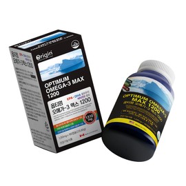 Origin Optimum Omega 3 Max 1200 1,310mg 180 capsules / 오리진 옵티멈 오메가 3맥스1200 1,310mg 180캡슐