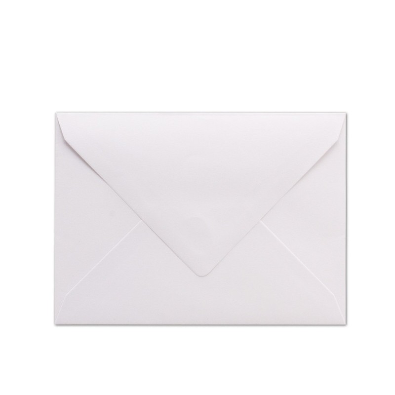 100 DIN C6 envelopes - white lined with dark blue