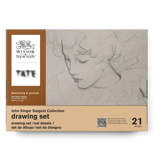 Winsor & Newton Tate Collection, 25 Pieces Drawing Set, Multi
