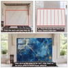 Evgosm Tempered Glass Backsplash for Kitchen， Stove Splashback, Ceramic Tile