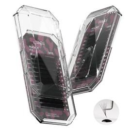 MAGAL Mega Volume Classic Black Fluffy Eyelash Extensions 0.03 C/D/D+ 14-18mm Easy Fan/Silky Individual Lash/Extra Volume Professional Eyelash Tray (Classic 1418 D+ curl)