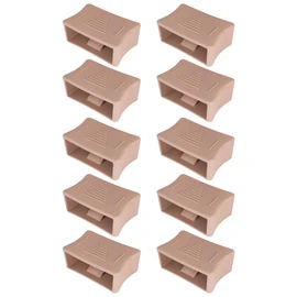 cyclingcolors 10 x Sliders for Hardness Adjustment of Slatted Frames with Spring Wooden Slats of Thickness 8 mm and Width 38 mm Slatted Frame Brown