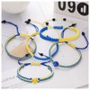 6Pcs Ukraine Bracelet for Women Men, Adjustable Hand Braided Ukraine