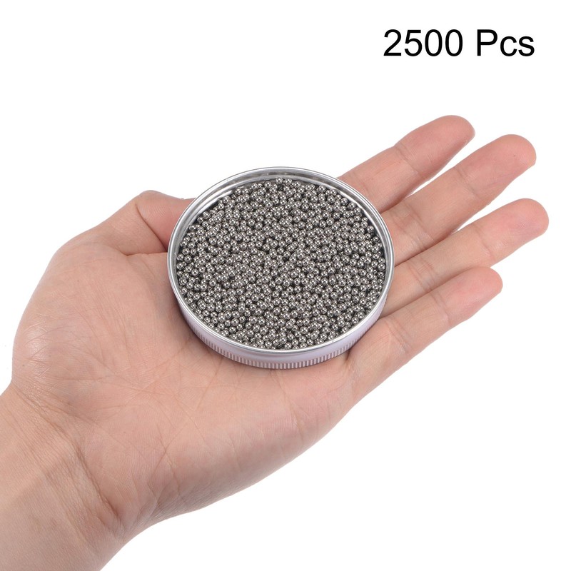 sourcing map 2500pcs 2.5mm 201 Stainless Steel Bearing Balls G100