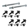 16Pcs Front Leaf Spring Bracket Mounting Kit with Eye Bolts