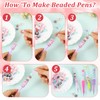 Ymapinc 12PCS Beaded Pens, Rhinestone Beadable Pens(Beads Not Included) Beaded