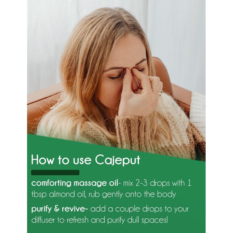 GreenHealth Cajeput – 1/2 fl oz (15 ml) Glass Bottle