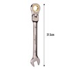 HORUSDY Flexible Head Ratchet Spanner, 27MM Metric Wrench Ratcheting Combination