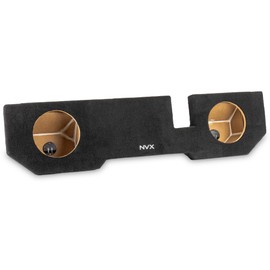 NVX Custom Fit Dual 10" Sealed Subwoofer Enclosure for 2002-2018 Ram 1500 Quad & Crew Cab | Down-Firing Empty Sub Box | CNC Precision-Cut MDF with Premium Carpet