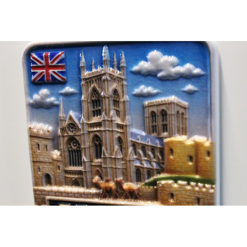 3D -YORK ENGLAND NORTH YORKSHIRE Fridge Magnet City Souvenir Travel