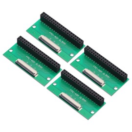 MECCANIXITY 4pcs FFC FPC Connector Board 40 Pins 0.5mm Socket to 2.54mm Double Row Female Header Strip Adapter, PCB Converter Board for LCD TVs/Digital Cameras/Laptops
