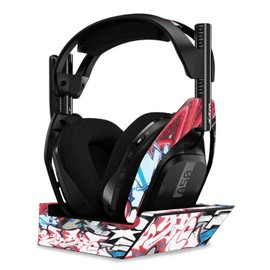 MightySkins Glossy Glitter Skin Compatible with Astro A50 Wireless Headphones + Base Station (Gen 4) - Graffiti Mash Up | Protective, Durable High-Gloss Glitter Finish | Easy to Apply