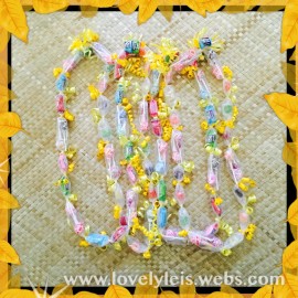 Hawaiian Poly LEI Tubing Candy Chocolate Money LEIS Graduation Holiday 2" 2 1/2" - 2 1/2"