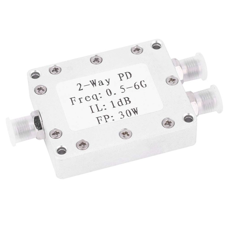 Garosa RF Power Splitter 2-Way Power Divider 0.5-6GHz 30W Signal