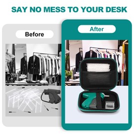 Standard Retail Price Tag Applicator Gun for Garment Labellers with Storage Case, Label Tagging Gun with 6 Pcs Microneedles 1000 Pcs 2" Barbs, 1 Pcs Travel Case
