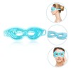 Baluue 2pcs Eye Mask Ice Compress Cooling Blindfold for Sleep