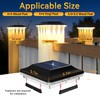 ZCXLIGHT Solar Post Cap Lights Outdoor 12 Pack, 4x4 Post