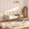 VECELO Classic Metal Daybed Frame Mattress Foundation Bed Sofa with