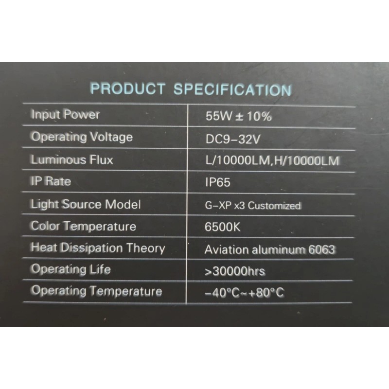 Glowteck Car Headlight Bulbs HB5-9007 LED Conversion Kit High Low