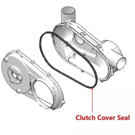 doubl_2542 For Polaris ACE RZR RZR 1000 XP Ranger 900 1000 BELT BOX SEAL Drive Clutch Cover